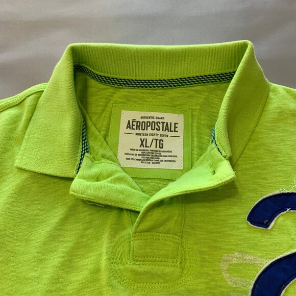 Aeropostale 2 Graphic Shirts Men Size XL Green Blue (NWT) Short Sleeves - Picture 6 of 16